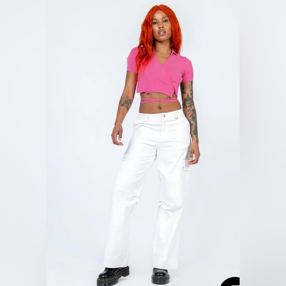 Princess Polly, pink crop top